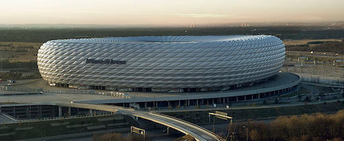 A Allianz Arena em Munique como sede para a Eurocopa 2021
