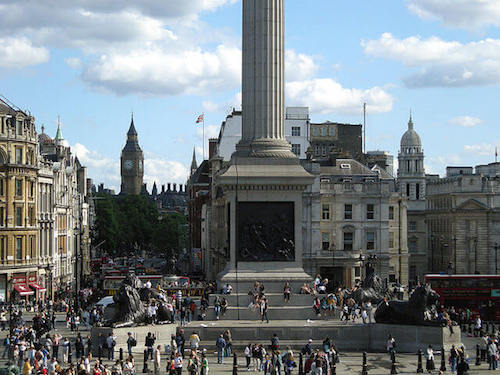 Trafalgar Square em Londres