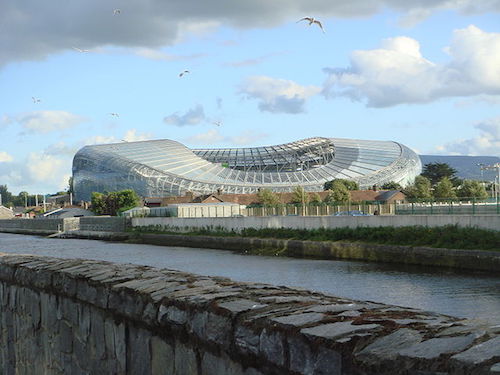 Estádio Aviva em Dublin é a sede da Eurocopa 2021