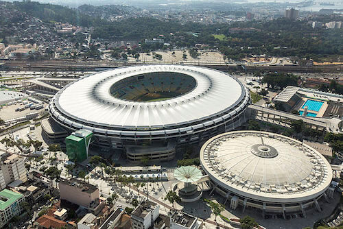 O Estádio Maracanã na Rio de Janeiro como sede da Copa América 2021