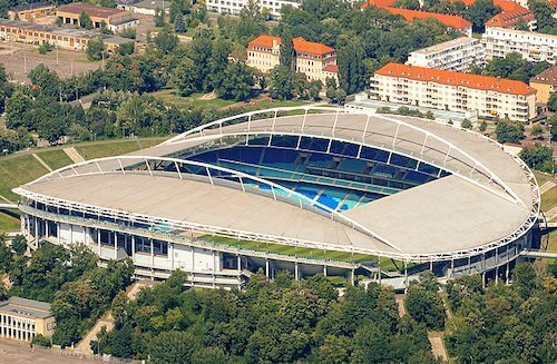 A RB Arena em Leipzig como estádio da EURO 2024