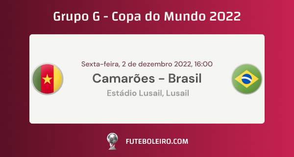 Calendário de jogos da copa de futebol 2022 grupo g bandeiras do brasil  sérvia suíça camarões