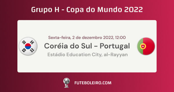 Coreia do Sul x Portugal oitavas de final Copa do Mundo 2022