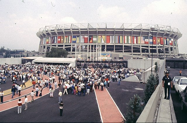 Estádio Azteca na Copa do Mundo de 1986