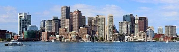 Skyline em Boston,  estádio da Copa do Mundo 2026