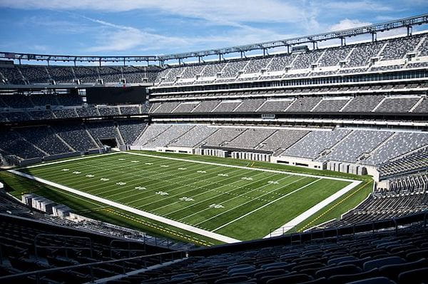O Estádio MetLife, em Nova Iorque, como um estádio da Copa do Mundo 2026