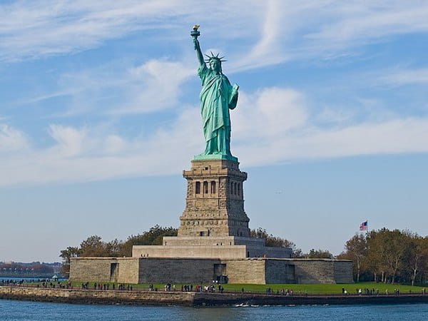 Estátua da Liberdade no local da Copa do Mundo de 2026 Nova Iorque